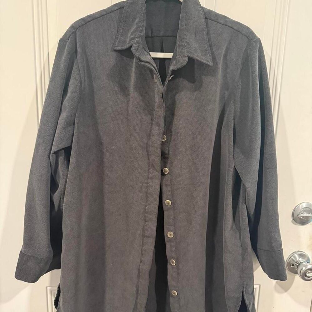 Zara Men's Grey and Black Shirt